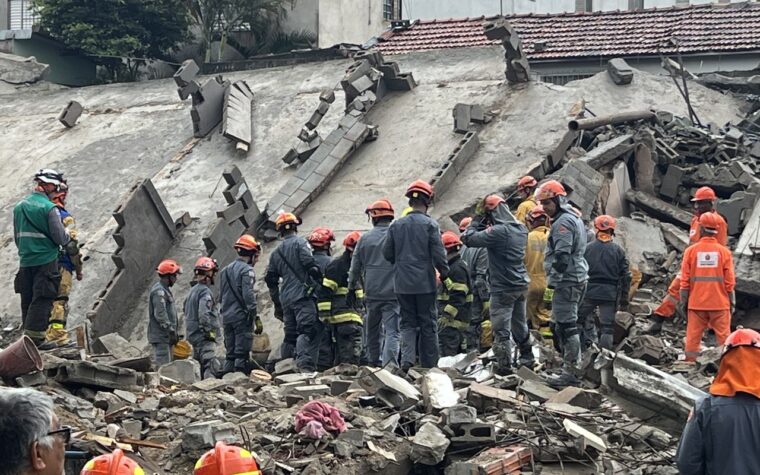Desabamento de prédio em construção em São Paulo deixa dois mortos