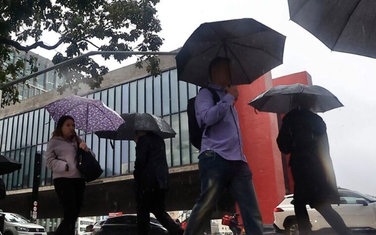 Chuva forte e rajadas de vento marcam fim de semana em São Paulo